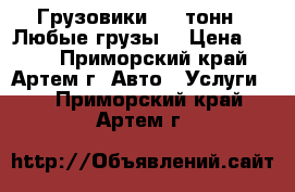 Грузовики 3-5 тонн.  Любые грузы. › Цена ­ 700 - Приморский край, Артем г. Авто » Услуги   . Приморский край,Артем г.